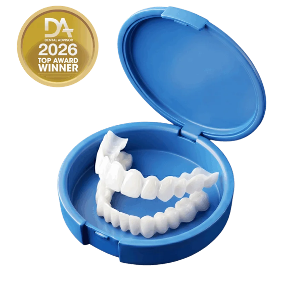 WellaSmile-set met afneembare facetten in het etui